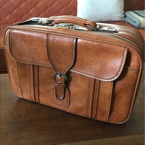 Brown leather Suitcase